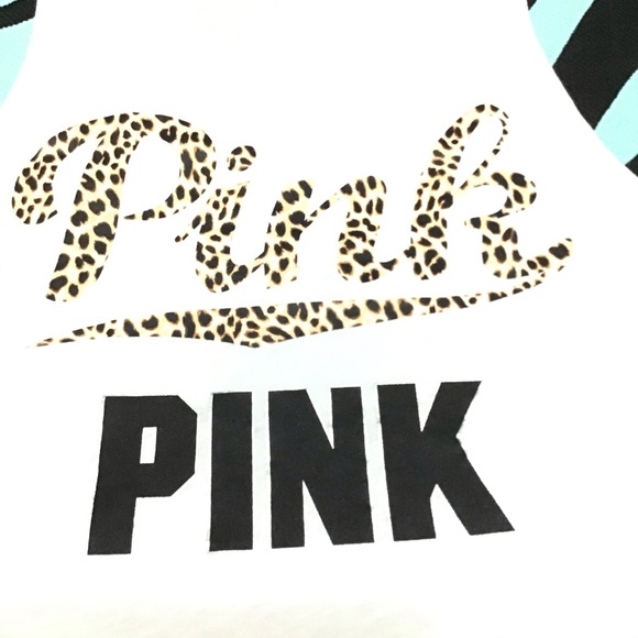 SOLD NEW VS PINK CHEETAH LOGO MUSCLE TANK XS RARE - Picture 4 of 8